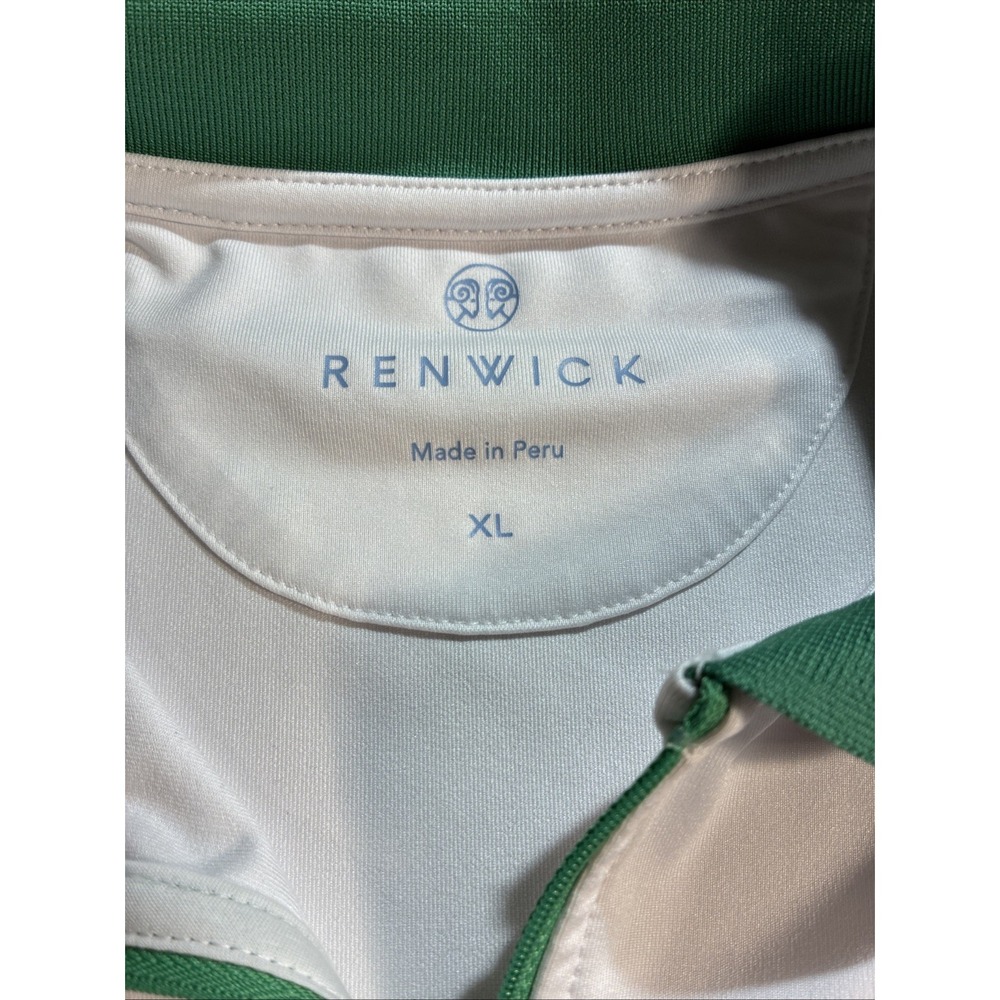 Renwick Dress Womens XL White Sport Polo Golf Pockets 1/2 Zip Sporty Tennis NWT - Picture 4 of 9